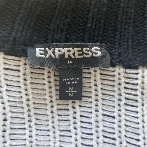 EXPRESS Women's Aztec Open Sweater Size M - Picture 5 of 6